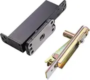BLWOTMOR Concealed Door Closer Hid Pivot Hinge Low Noise Hydraulic System for Office Renovation, Black