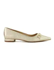 [Dune London] Haydenne Pointed Ballet Flat in Gold