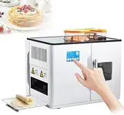 LUOFEISHUN Fully Automatic Roti Maker, Electric Chapati Tortilla Pancake Making Machine, Intelligent Touch Screen, One Key to Make 20 Pcs/One Time for Chapati, Flour Tortilla, Dosa, Tawa