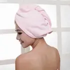 Fast Dry Microfibre Hair Towel Drying Turban Bath Head Wrap Hat Spa Cap