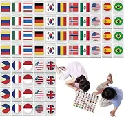 Americans Mahjong Game Set - 64 Tiles Mahjong, Flag Design Mahjong Set | Escape Game Blocks Mahjong Set for Family and Friends Traditional Mahjong Set for Social Fun, Strategy, and Entertainment