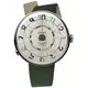 klokers｜幻境系列 KLOK-01-H3 綠字錶頭+單圈皮革錶帶_錶徑44mm