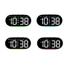 LED Digital Alarm Clock Electronic Desk Clock for Office Bedroom Bedside