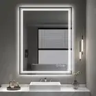 LED Bathroom Mirror Front + Backlit Vanity Wall Mirror Anti-Fog Dimmable Light