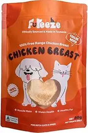 Chicken Breast Freeze-Dried Dog and Cat Treats, 100% Free Range, 50g