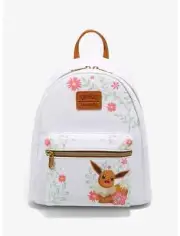Loungefly Pokemon Eevee Spring Flowers Mini Backpack Bag-Floral-New