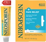 Neosporin First Aid Antibiotic Cream Maximum Strength Pain Relief, 1-Ounce