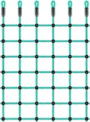 BeneLabel Climbing Cargo Net, Indoor Climbing net, Outdoor Cargo Webbing Net, Military Climbing Cargo Net, 100% Nylon Material Rope Ladder, 49" x 77"