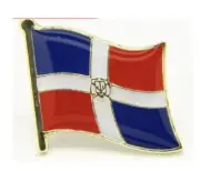 Dominican Republic Flag Country Pin Lapel Tie Tack LDS Missionary Statesman Ties