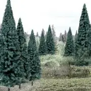 Woodland Scenics TR1588 4" - 6" Blue Spruce Ready Made Trees (Pack of 13)