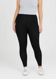 [Taking Shape] Taking Shape Bamboo Full Length Legging Size 26 in Black - Plus Size Women's Leggings Black