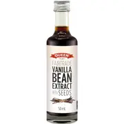 Queen Fairtrade Vanilla Extract With Seeds 50ml