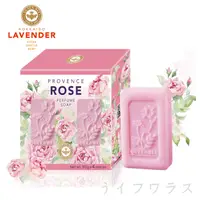 在飛比找PChome24h購物優惠-普羅旺斯玫瑰精油香氛皂80gx4入盒