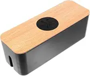 Box Cord Management Box Capacity Wires Storage Organizer for Power Strips Data Cables and Items Heat Dissipation for Office Study Living