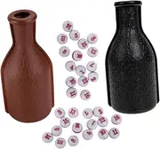 LOPUNER 2 Sets Billiard Dice Props Party Dice Set Portable Billiard Bottle Lightweight Plastic Fun for Pool Games and Parties