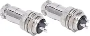 Aviation Plug, Metal Power Strip High Temperature Copper Plated for Inclinometer (3 Pin)