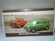 MORRIS MINI TRAVELLER GREEN 1:18 KYOSHO OPENING HOOD, DOORS & REAR, HQ
