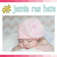 在飛比找樂天市場購物網優惠-★啦啦看世界★ Jamie Rae Hats 粉蕾絲粉白點棉