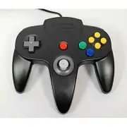 Nintendo Black Replacement Controller By Mars Devices For N64 Gamepad