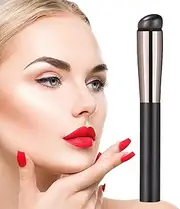 Lip Smudge Brush - Silicone Lip Blending Makeup Brush - Makeup Brush Applicator For Lip Blending, Lip Liner, Lip Gloss, Eye Shadow, Lip Balm, Nose Shadow Foccar