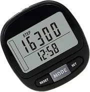 BELLIFFY 1 Set Pedometer with Screen Portable Step Counter for Walking Accurate Step Tracking with Lanyard Wearable Clip Design for Outdoor Fitness Activities