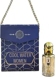 SH COOL WATER WOMEN ATTAR 3ML Suitable for Daily uses, Occasions & parties long lasting Fragrance roll on Perfume Oil Leak proof available in travel size for unisex with elegant bag.