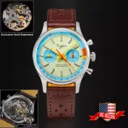 Sugess Chrono ST1901 SWANNECK Light Blue Dial Chrono Watch - TIMEGRAPHED USA