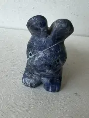 Zuni Blue Rabbit Fetish Cody Nastacio Sodalite SIGNED F0025