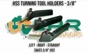 Lathe Turning Tool Holder 3/8" variations you pick (Includes 3/8" HSS Tool Bit)