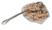 Display Faux Food Prop Spilled Honey Nut Cheerios With Milk On Spoon New
