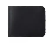 Duohan Wallet Genuine Cowhide Leather for Men, Retro Style Money Clips & Cardholders - Black