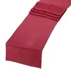 6 Pcs Wine Red Chiffon Table Runner 12" x 108" Tulle Table Runner
