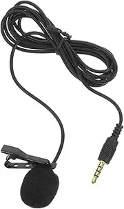 POPETPOP Clip Lavalier Microphone for Video Recording Portable Lapel Mic for Smartphones Tablets and Easy to Use for Interviews and Podcasts