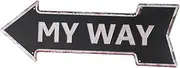 VALICLUD Wall Decoration Retro Decor Home Decoration Road Sign Door Decoration Direction Indicator Exit Sign Indicator Tag Vintage Wall Accent Decor