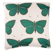 Singa Brass & Ceramic Papillon Sateen Cushion