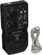 Zoom U-24 Handy Audio Interface, 2-Channel Portable USB Audio Interface, 2...
