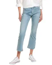 AG Jeans Jodi 26 Years Skylight High-Rise Slim Flare Crop Jean 28 Blue