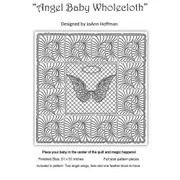 Angel Baby Wholecloth Quilt Pattern by JoAnn Hoffman Quilting Sewing