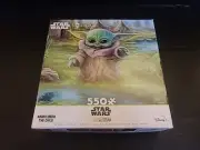 Thomas Kinkade Jigsaw Puzzle Star Wars Mandalorian Grogu Baby Yoda With Poster
