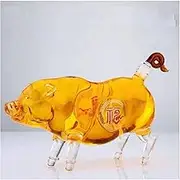 Zodiac Animal Decanter Wine Bottle, Lucky Pig Whisky Decanter, Lead-free Glass Animal Whisky Bottle Scotch Whisky Rum Tequila Lovers Gift Wine Decanter Carafe