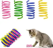Cat Springs Toys 60 Packs for Indoor Cats, Colorful Plastic 60 Packs, green