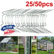 25/50x Glazing Glazing Glass Clamp Greenhouse Glass Repair Clips Spring Wire