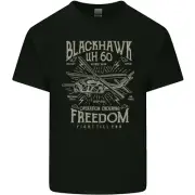 Blackhawk Uh60 Military Helicopter Army Kids T-Shirt Childrens