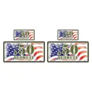 .50 Beowulf Ammo Box Set, Vinyl Decal Sticker, 2@ 1"x2" & 2@ 2"x4", #8315