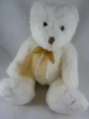 Ty Plush Beanie Buddy 13" Ivory white Teddy Bear