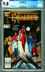 EXCALIBUR 1 CGC 9.8 WP 1st WIDGET NEW CGC Case NON-CIRCULATED Marvel 1988