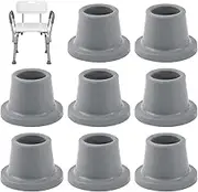 Bath Chair Rubber Feet - Non Slip Replacement Tips, Heavy Duty Rubber Pads | 's Anti-Skid Stability Cap for Shower Seats, Elderly Grip Ends, Body Safety, Bathroom Bench