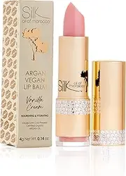 Silk Oil of Morocco Argan Vegan Lip Balm, Vanilla Cream