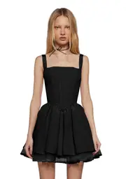 [Sugar Thrillz] Magic Moves Corset Dress- Black