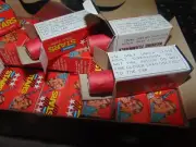 Vintage 1960's Three Stars Roll Caps Main Box containing 60 empty boxes